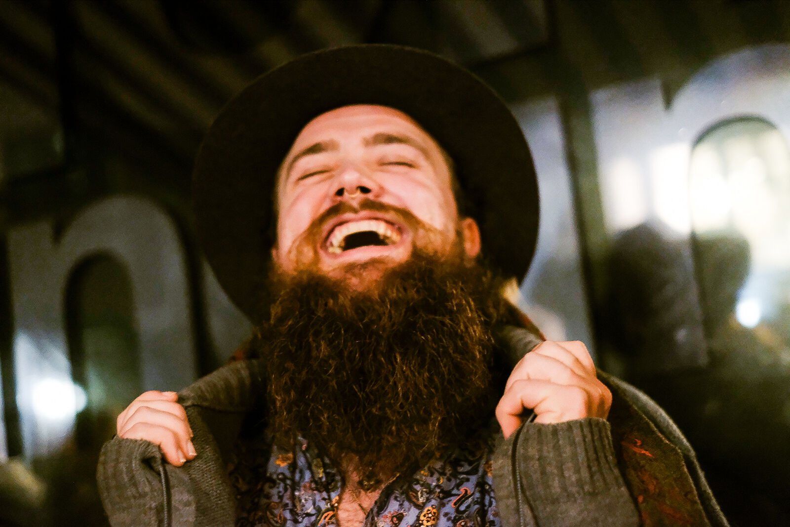 Portrait of Max laughing
