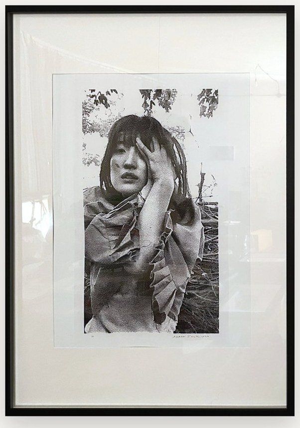 a dance of life, framed thermal photograph