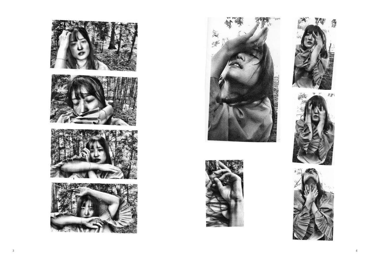 A spread of thermal portraits from the book