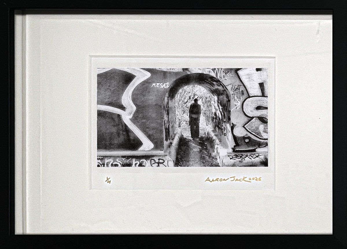 aligning with the chaos, framed thermal photograph, second edition