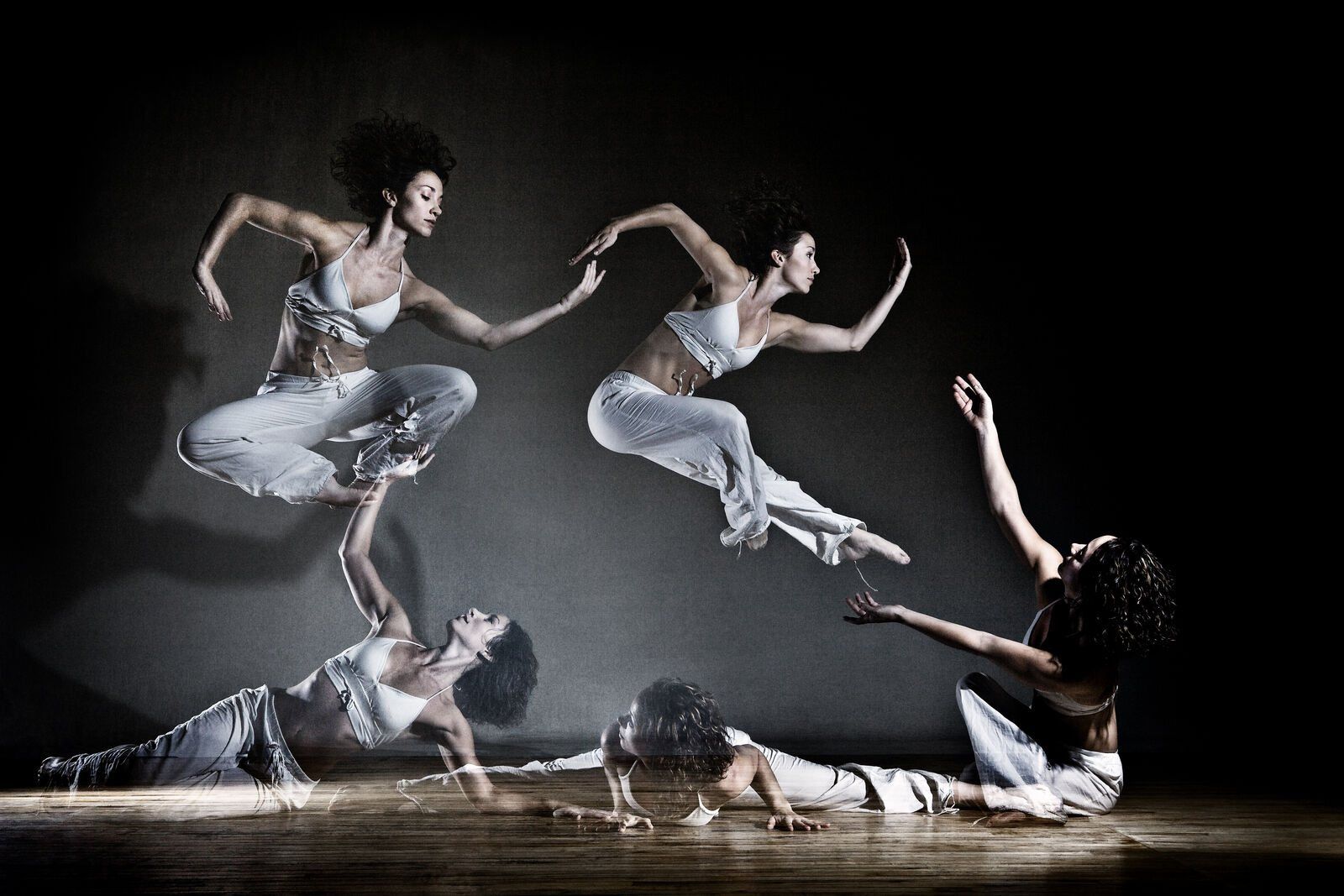 Dance photograph: Natalie Lomonte, multiple exposure, New York, 2009