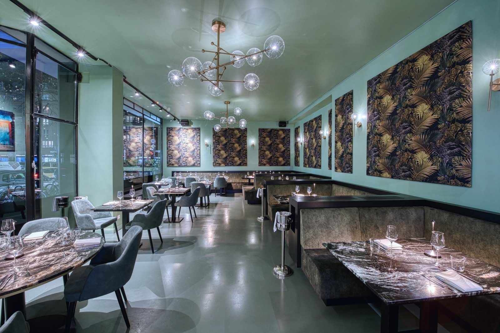 The dining room