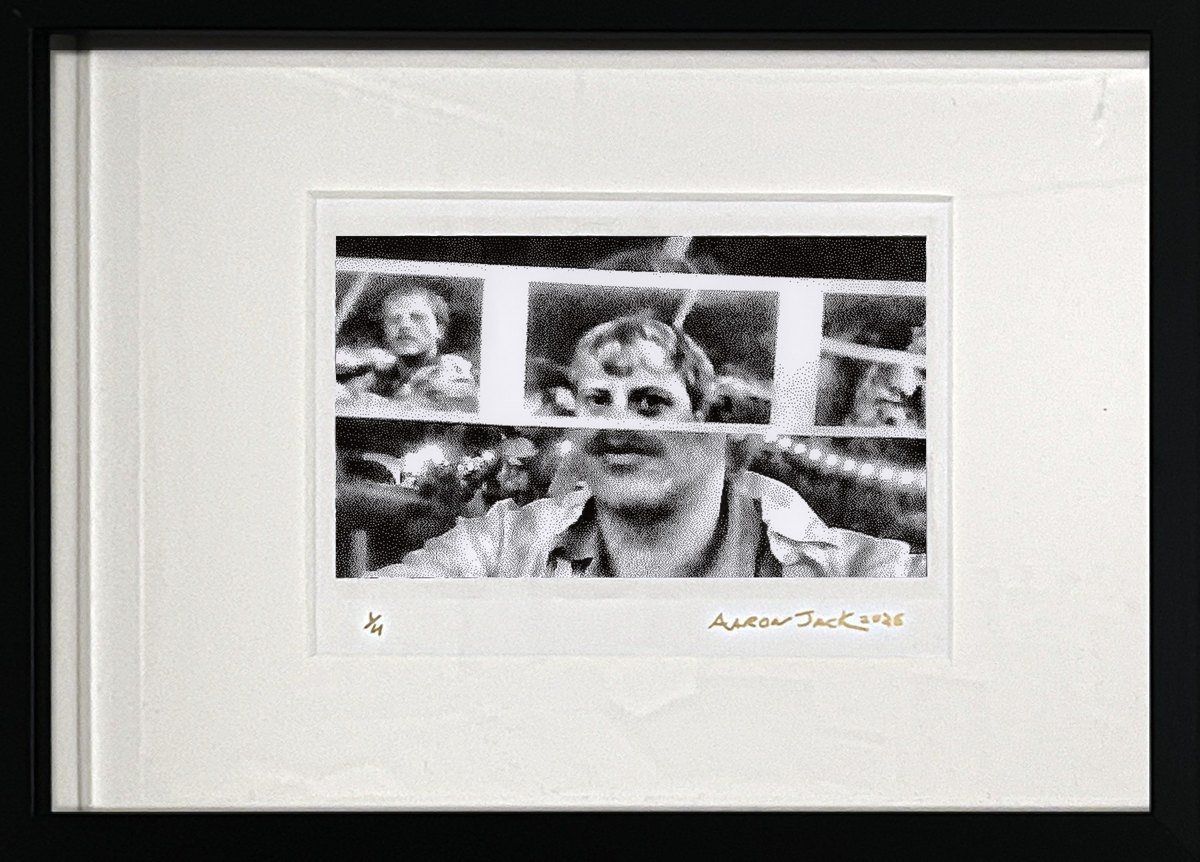 the viewer is viewed, framed thermal photograph, second edition