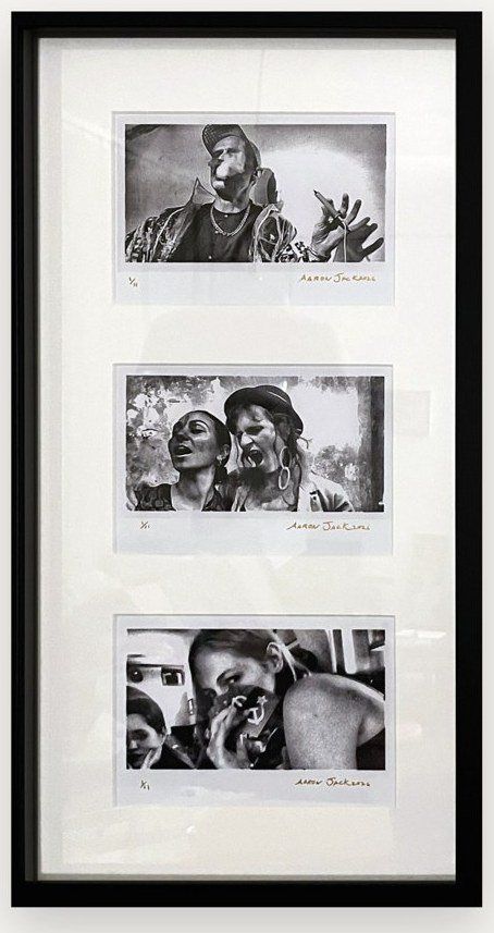 Triptych I, framed thermal photograph