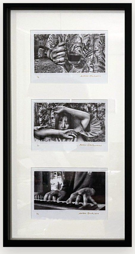 Triptych II, framed thermal photograph