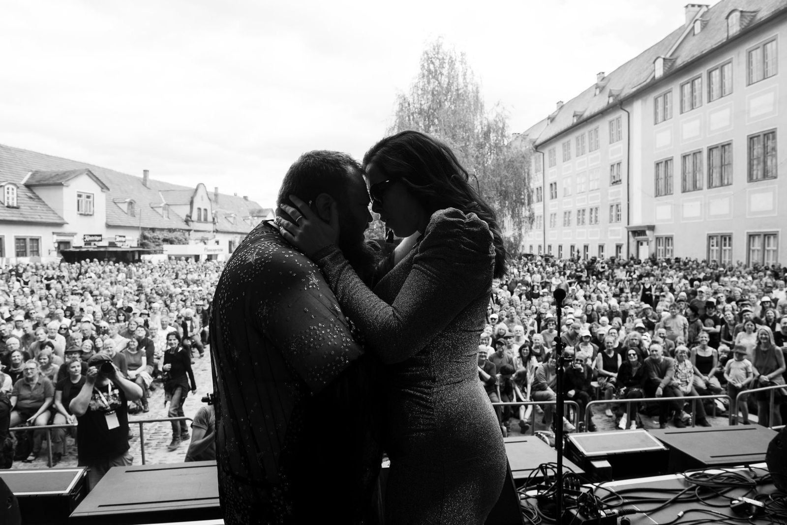Ukulele Death Squad on stage at Rudolstadt Festival