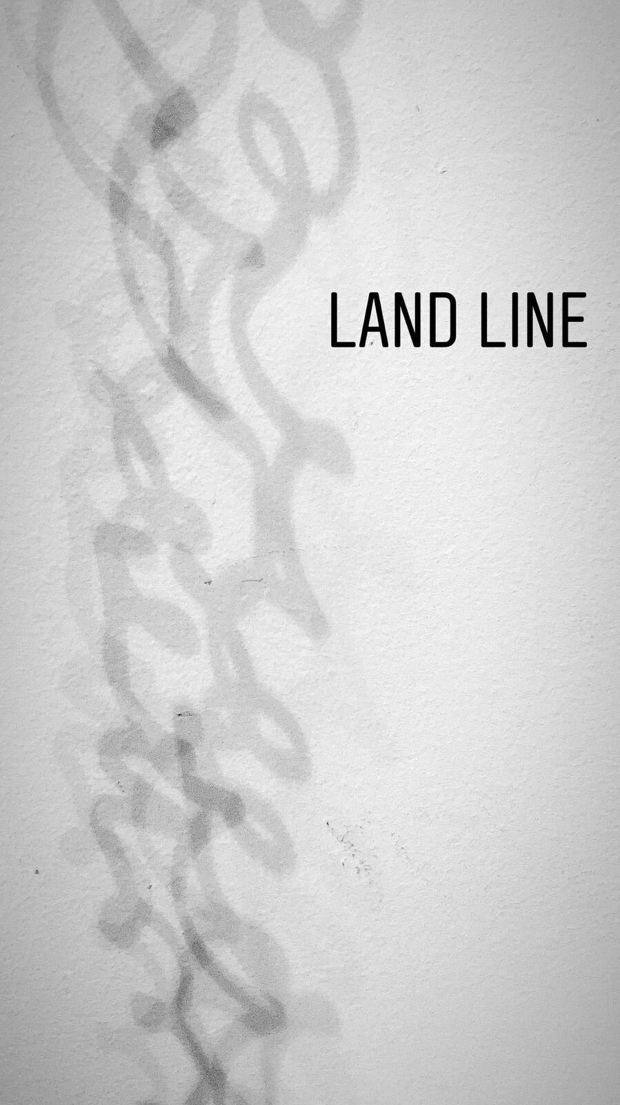 Visual poem: Land Line